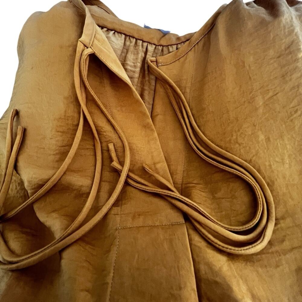 Cabi Sleeveless golden yellow Top tassel tie blouse size small - Picture 5 of 9